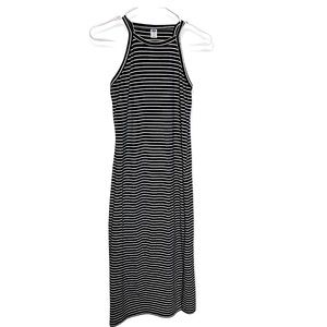 Old Navy Striped Square Neck Tanks Dress Black & White Size XS